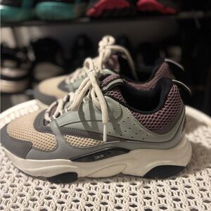 Dior Purple and Gray Sneakers